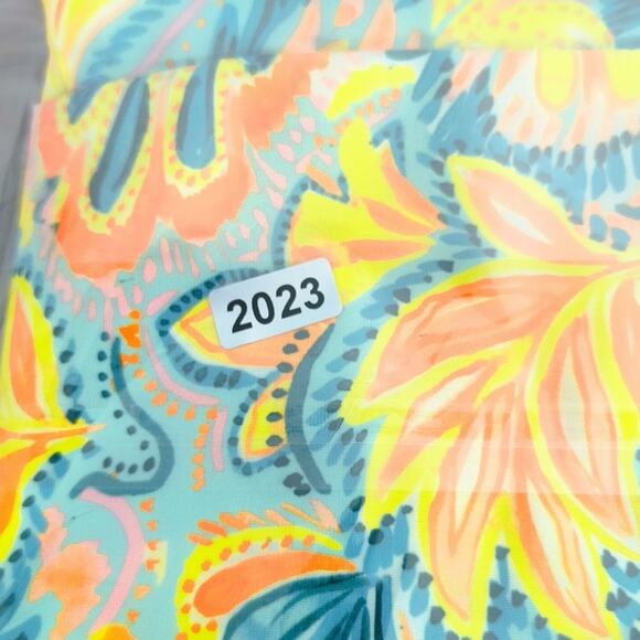 Stella Parker Sundress Women's Sz XL Multicolor Tropical Sleeveless Side Pockets - Picture 14 of 16